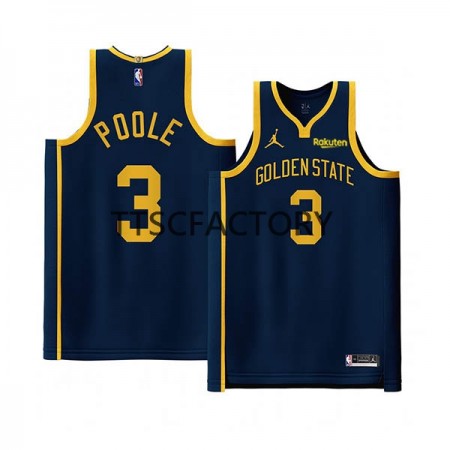 Camiseta Hombre Golden State Warriors Jordan Poole 3 Jordan 2022-23 Statement Edition Navy Swingman